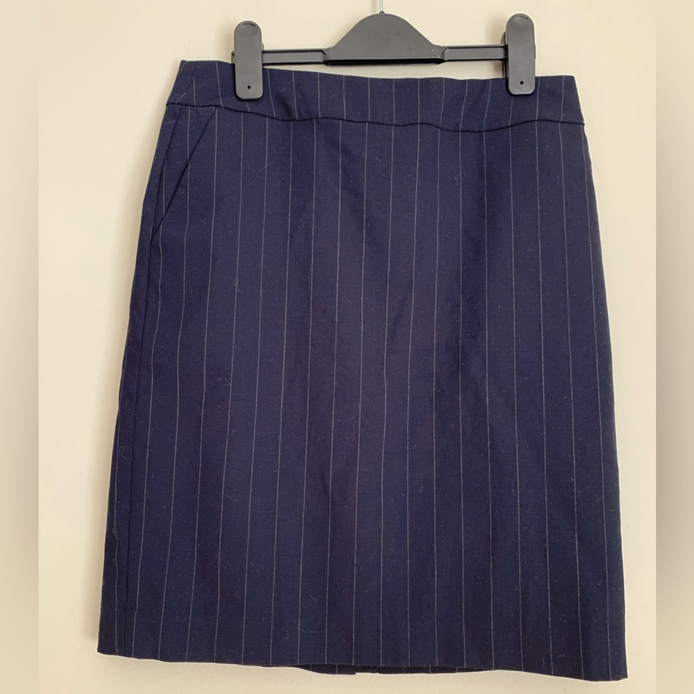 Banana Republic Pinstripe Pencil Skirt